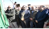 افتتاح پروژه بند خاکی شهدای گلچهران بروجرد 