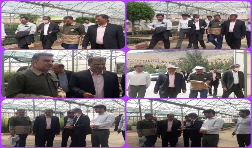 بازدید معاونت عمرانی استانداری لرستان از پایگاه اطفاء حریق و مجموعه گردشگری نهالستان های بام