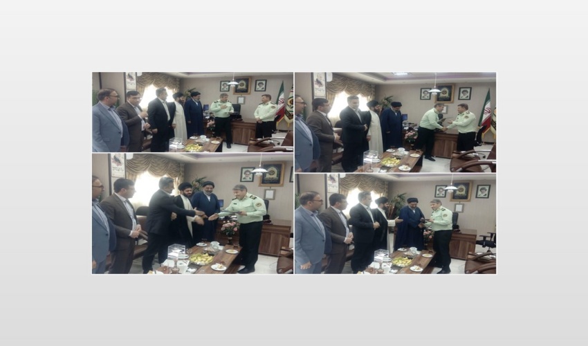 تجلیل مدیرکل منابع طبیعی و آبخیزداری استان لرستان از سردار یحیی الهی فرمانده انتظامی لرستان بمناسبت هفته فراجا