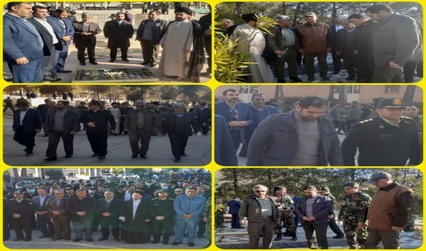 برگزاری مراسم عطر افشانی و غبارروبی گلزار شهدا