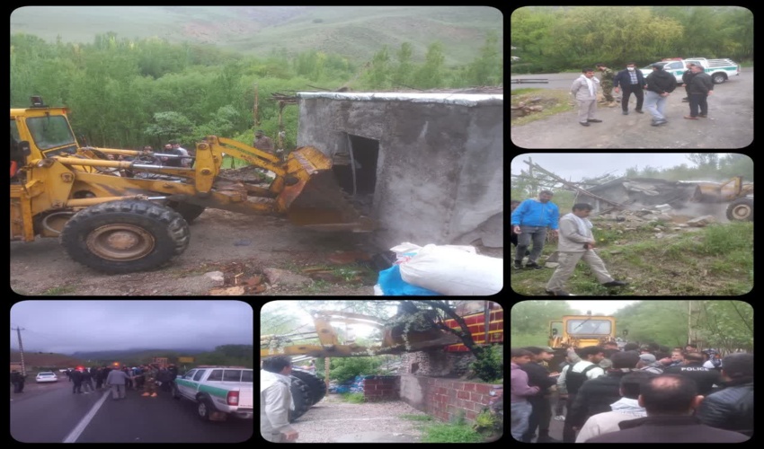 قلع و قمع ساخت و سازهای غیرمجاز در بروجرد 