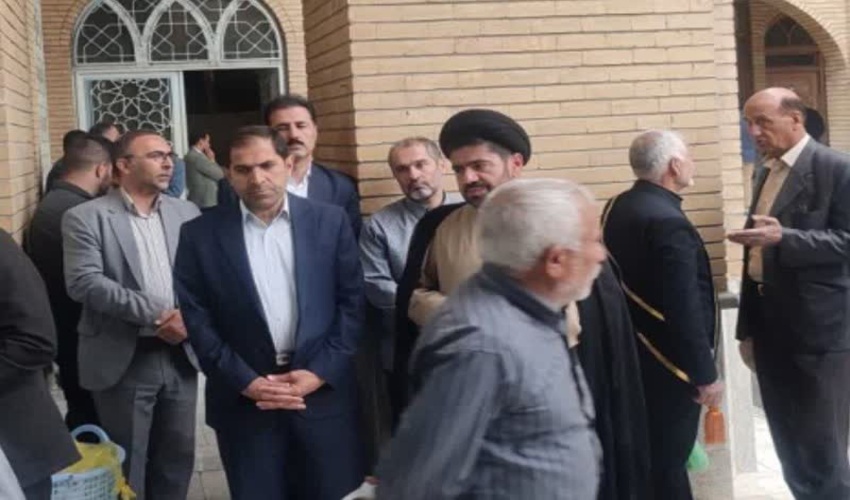 مراسم بزرگداشت آیت الله رئیسی در حوزه ی کمالیه خرم آباد 