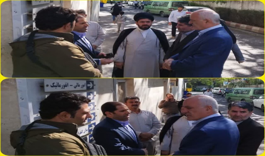 عیادت از جوان مصدوم شده در سانحه آتش سوزی مجموعه بام خرم آباد