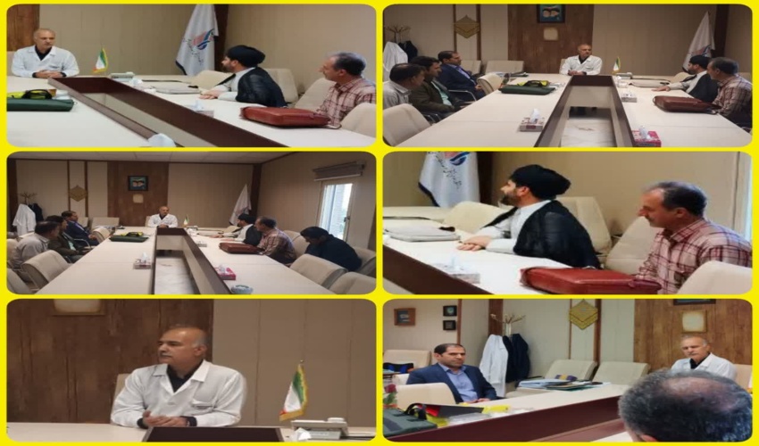 جلسه با رئیس بیمارستان شهید مطهری تهران و عیادت از فرد مصدوم شده در سانحه آتش سوزی بام خرم آباد