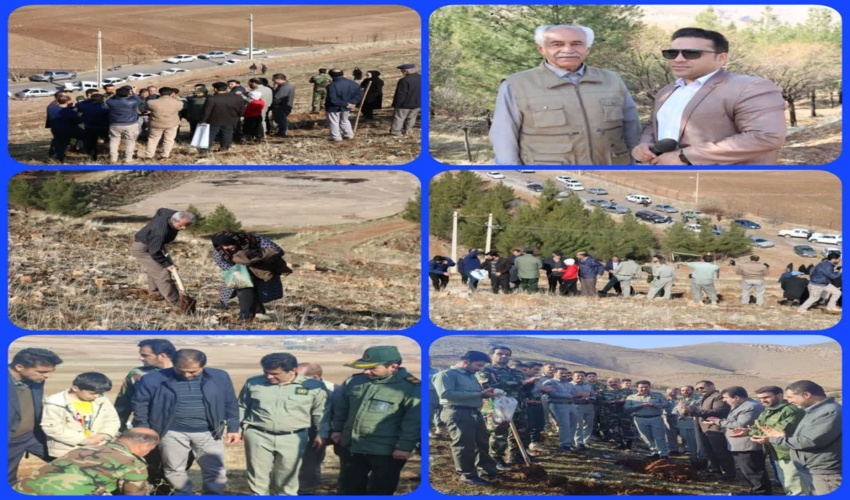 برگزاری پویش سراسری درختکاری «به نام پدر» همزمان در سراسر کشور در مجموعه بام خرم آباد 