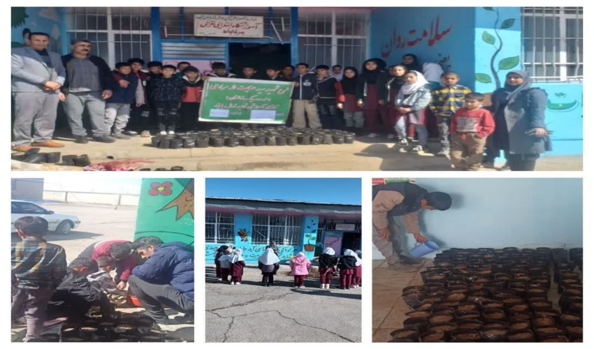 احداث نهالستان غزالی در روستای برناباد شهرستان الیگودرز